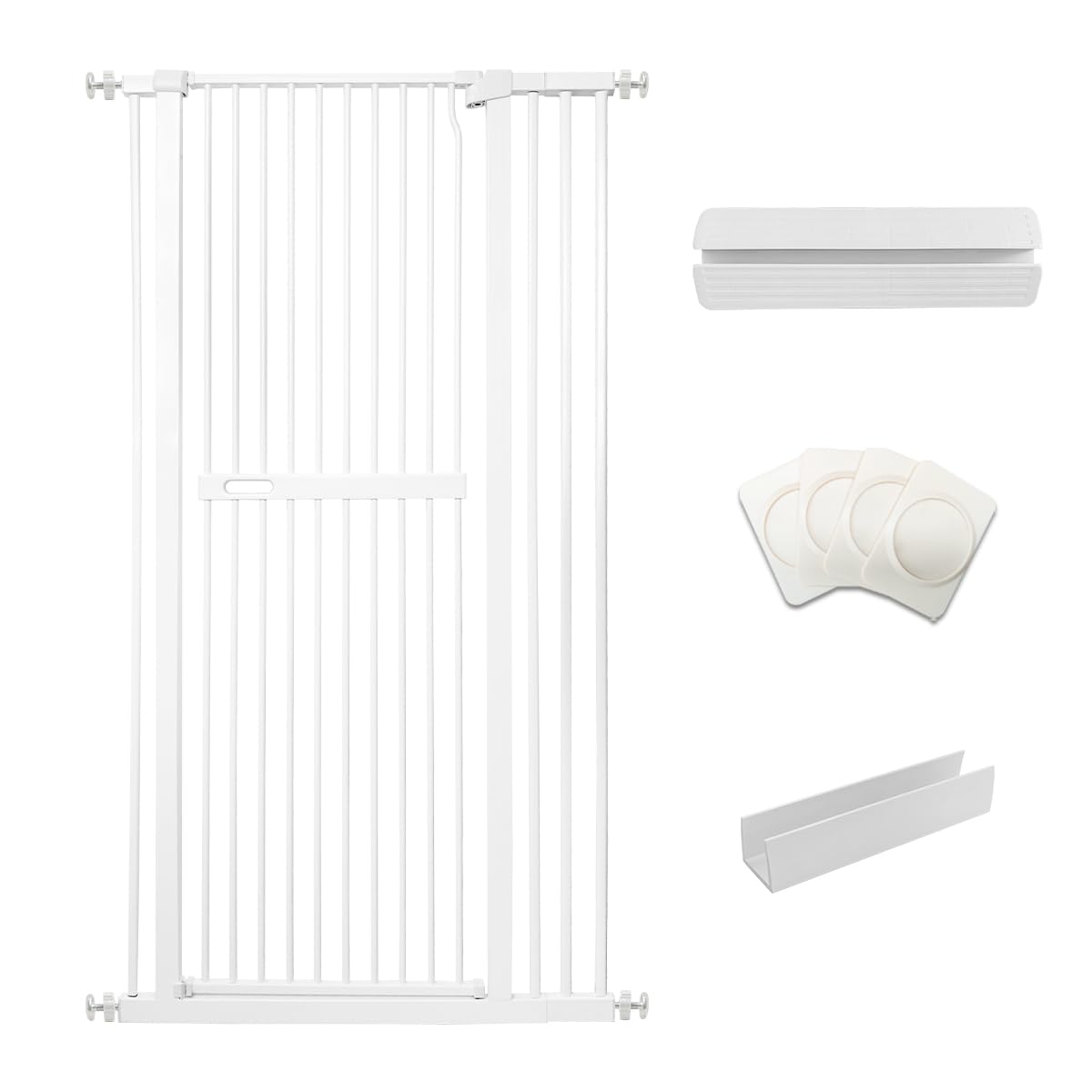 Amazon.co.jp: RAKU 3.5cm柵間隔 ペットゲート 猫 高さ155cm 突っ張り